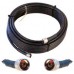50' Black LMR400 Ultra-Low-Loss Cable (N/Male Connectors)